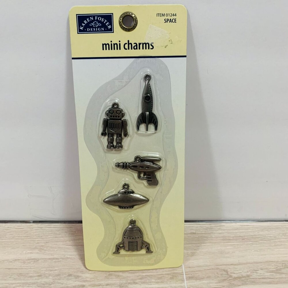 Karen Foster Mini Charms Space Crafts Jewelry Making
